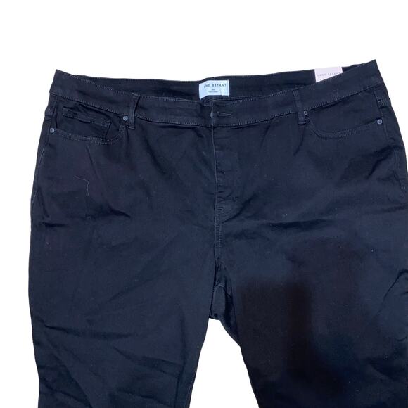 Lane Bryant Signature Fit Sateen Skinny Mid Rise Black Jeans Plus Size 28 NWT - Picture 7 of 16